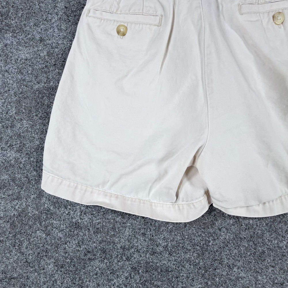 Gap Chino Shorts Womens 8 White Cotton Relaxed Fit Mid Rise Button Fly Outdoor - Picture 7 of 15